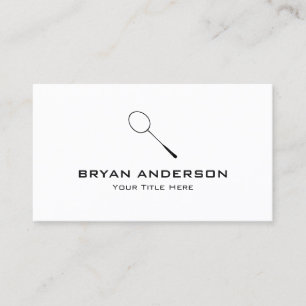 Badminton Racket Business Card