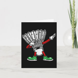 Badminton Racket Dabbing Shuttle Player Badminton  Card