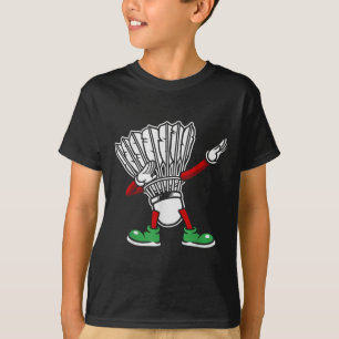 Badminton Racket Dabbing Shuttle Player Badminton T-Shirt