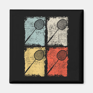 Badminton Racket Retro Badminton Player,badminton  Magnet