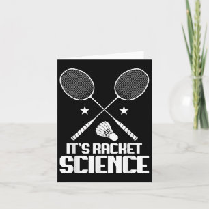 Badminton Racket Science Shuttle Player Badminton Card