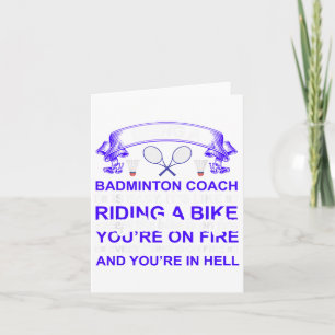 Badminton Racket With Shuttle For Badminton Card