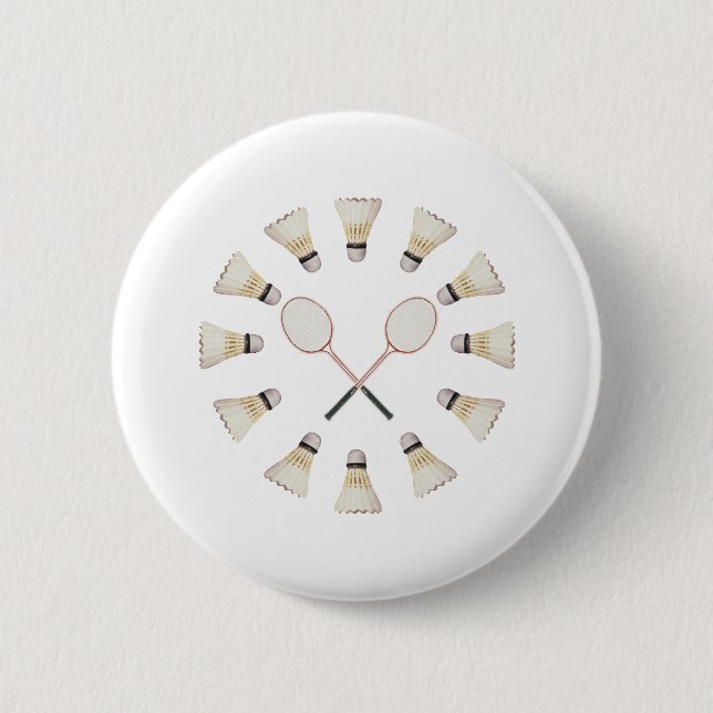 Badminton Rackets 2 Inch Round Button (Front)