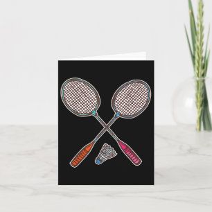 Badminton Racquet And Shuttles Professional Badmin Card