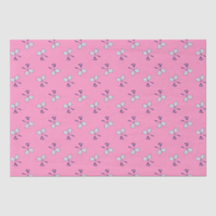 Badminton Racquet Pattern Pink Tissue Paper