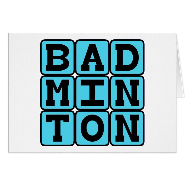 Badminton, Racquet Sport (Devant horizontal)