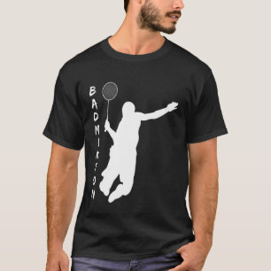 Badminton Racquet Sport Man Boy Strokes T-Shirt
