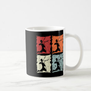 Badminton Retro Badminton Player, Shuttle Coffee Mug