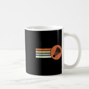 Badminton Retro Birdie Smash Shuttle Vintage Badmi Coffee Mug