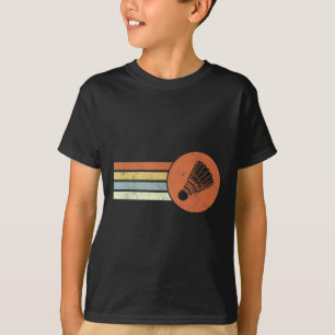 Badminton Retro Birdie Smash Shuttle Vintage Badmi T-Shirt