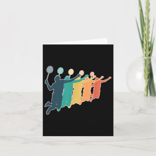 Badminton Retro Racket  Card