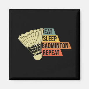 Badminton Retro Vintage Magnet