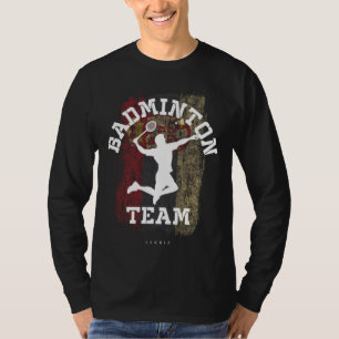 Badminton Serbia Net Games Player Badminton T-Shirt