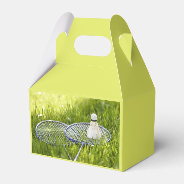 Badminton Set to Go Favor Box (Front Side)