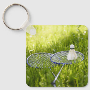 Badminton Set to Go Keychain