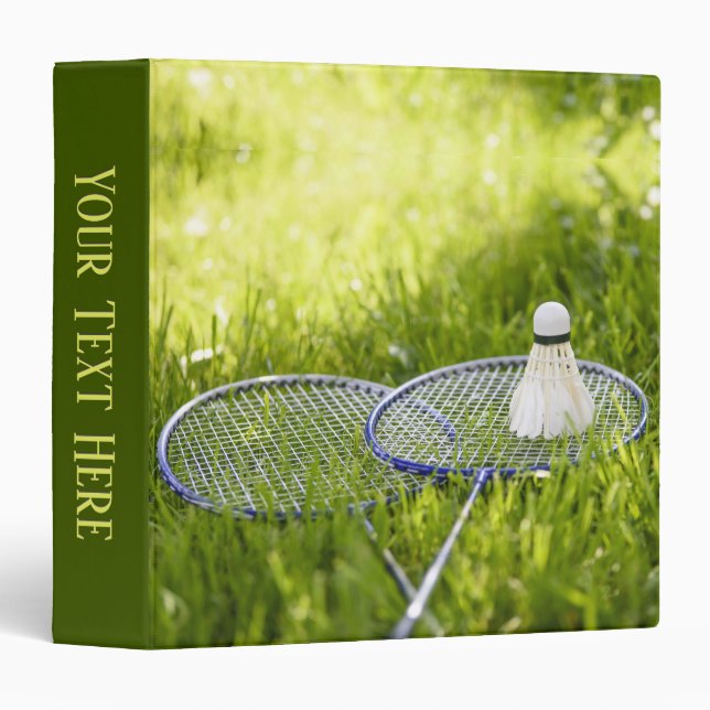 Badminton Set to Go Personal Binder (Front/Spine)