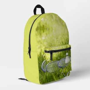 Badminton Set to Go Printed Backpack