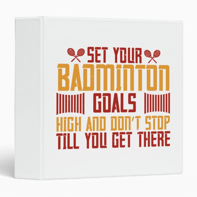 Badminton -Set your Badminton goals high Binder (Front/Spine)