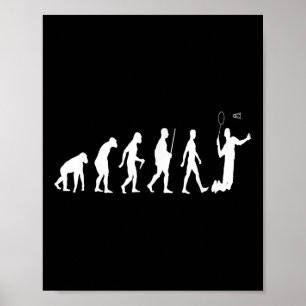Badminton Shirt Badminton Evolution Of Badminton T Poster