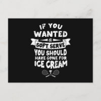 Badminton Shirt Joke Soft Serve Quote Badminton