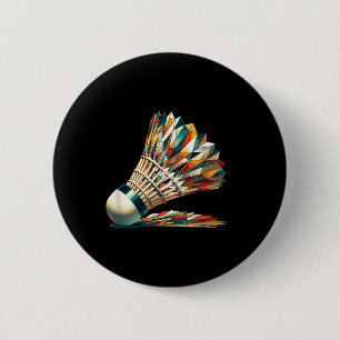 Badminton Shuttle _2 2 Inch Round Button