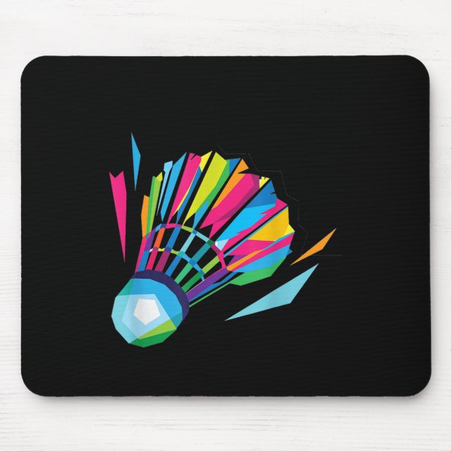 Badminton Shuttle Badminton  Mouse Pad (Front)
