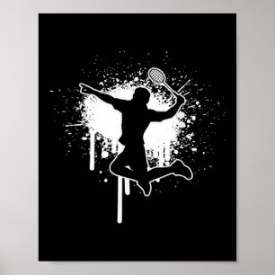 Badminton Shuttle Badminton Players Men Women Poster