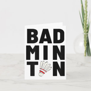 Badminton Shuttle  Card