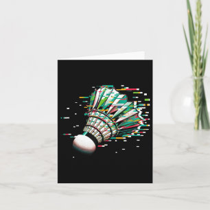 Badminton Shuttle Card