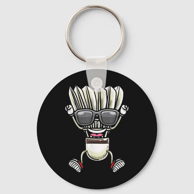 Badminton Shuttle Dancing  Keychain (Front)