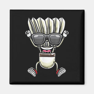 Badminton Shuttle Dancing  Magnet
