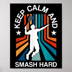 Badminton Shuttle Enthusiast Sports Racket Coach T Poster