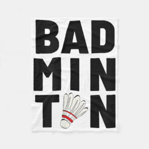 Badminton Shuttle Fleece Blanket