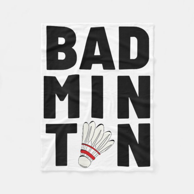 Badminton Shuttle  Fleece Blanket (Front)