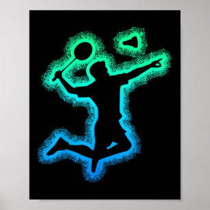 Badminton Shuttle Kids Youth Boys Men Poster