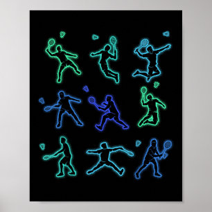 Badminton Shuttle Kids Youth Boys Poster