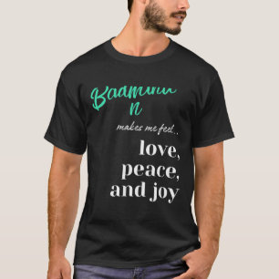 Badminton Shuttle Love Peace Joy Racket Sport  T-Shirt