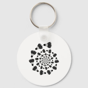 Badminton Shuttle Love Team Player Coach Keychain