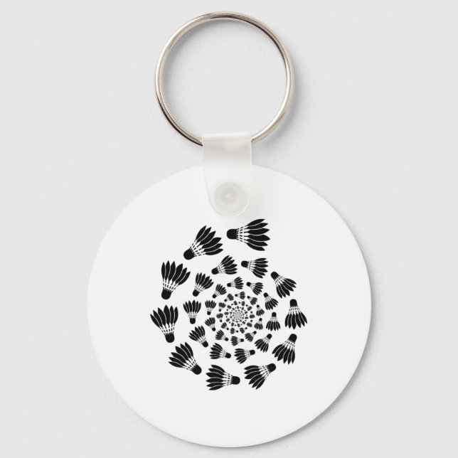 Badminton Shuttle Love Team Player Coach  Keychain (Front)