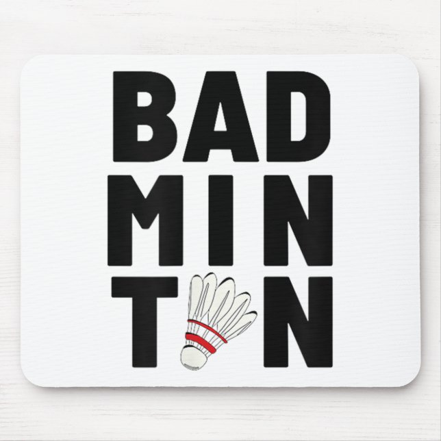 Badminton Shuttle  Mouse Pad (Front)