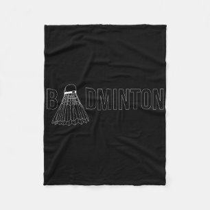 Badminton Shuttle Player Coach Trainer _1  Fleece Blanket