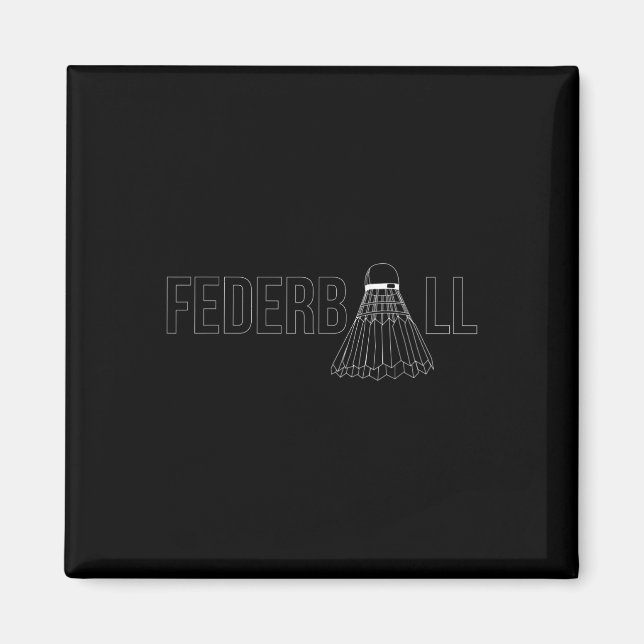 Badminton Shuttle Player Coach Trainer  Magnet (Front)