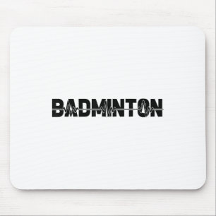 Badminton Shuttle Player - Team Racquet Ekg Heartb Mouse Pad