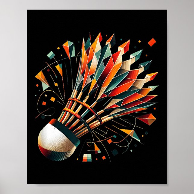 Badminton Shuttle  Poster (Front)