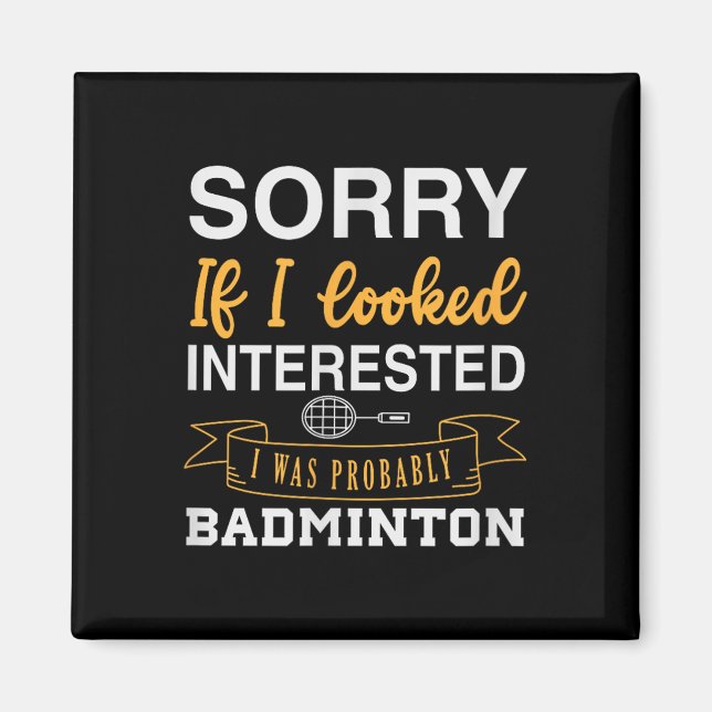 Badminton Shuttle Racket Badminton Player 0  Magnet (Front)