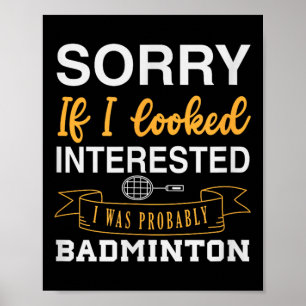 Badminton Shuttle Racket Badminton Player 0 Poster