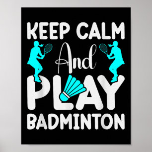 Badminton Shuttle Racket Badminton Player 3  Poster