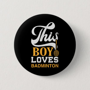 Badminton Shuttle Racket Badminton Player _7  2 Inch Round Button