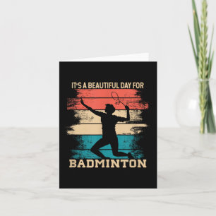 Badminton Shuttle Racket Badminton Player Card