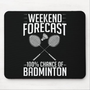 Badminton Shuttle Racket Birdie Player  Mouse Pad